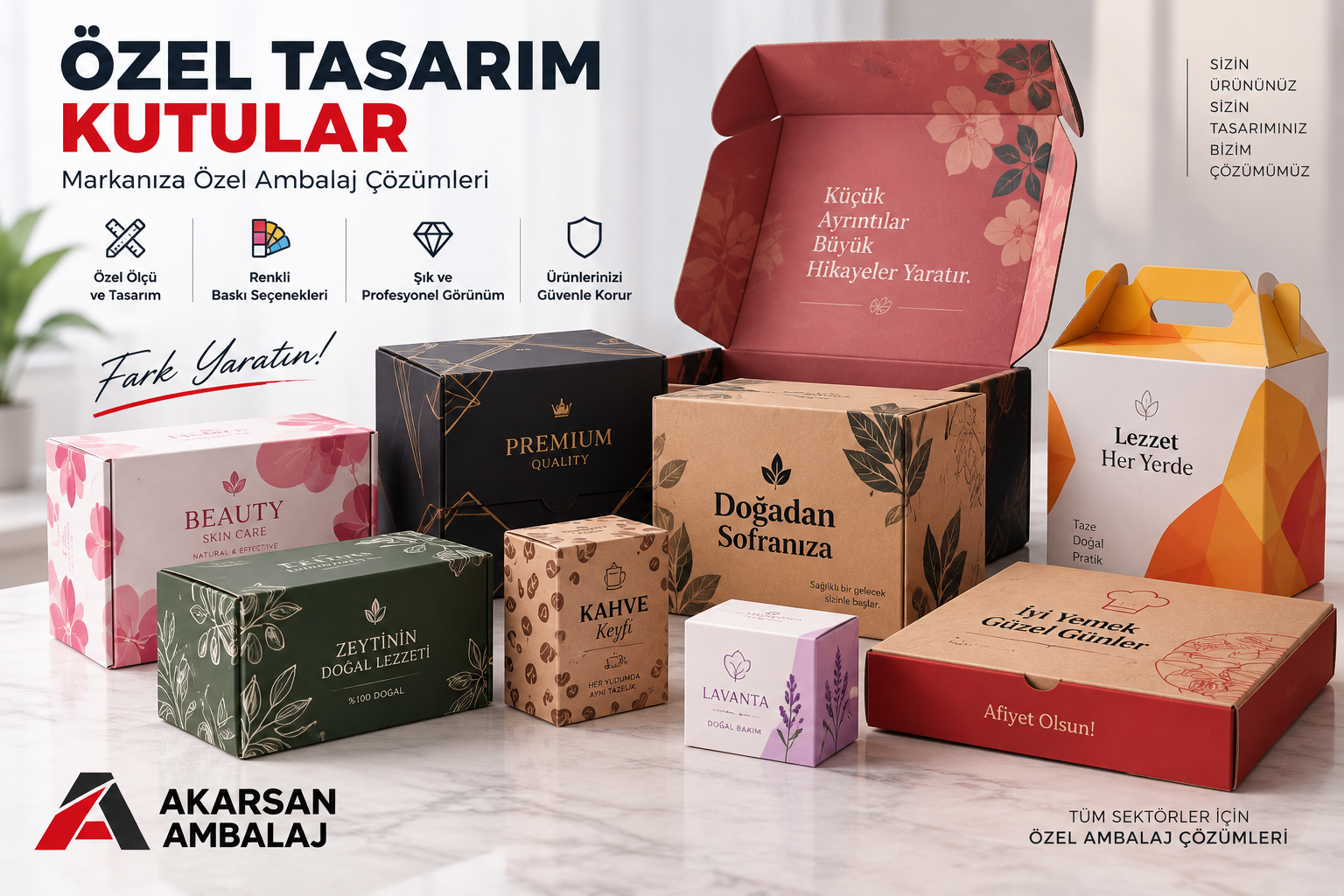 Özel Tasarım Kutular